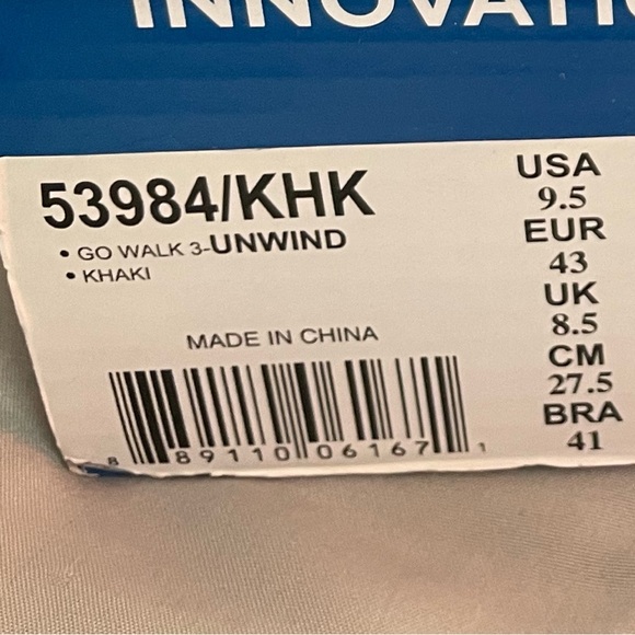 Skechers Go Walk 3 9.5 Mens - Khaki - Picture 3 of 12